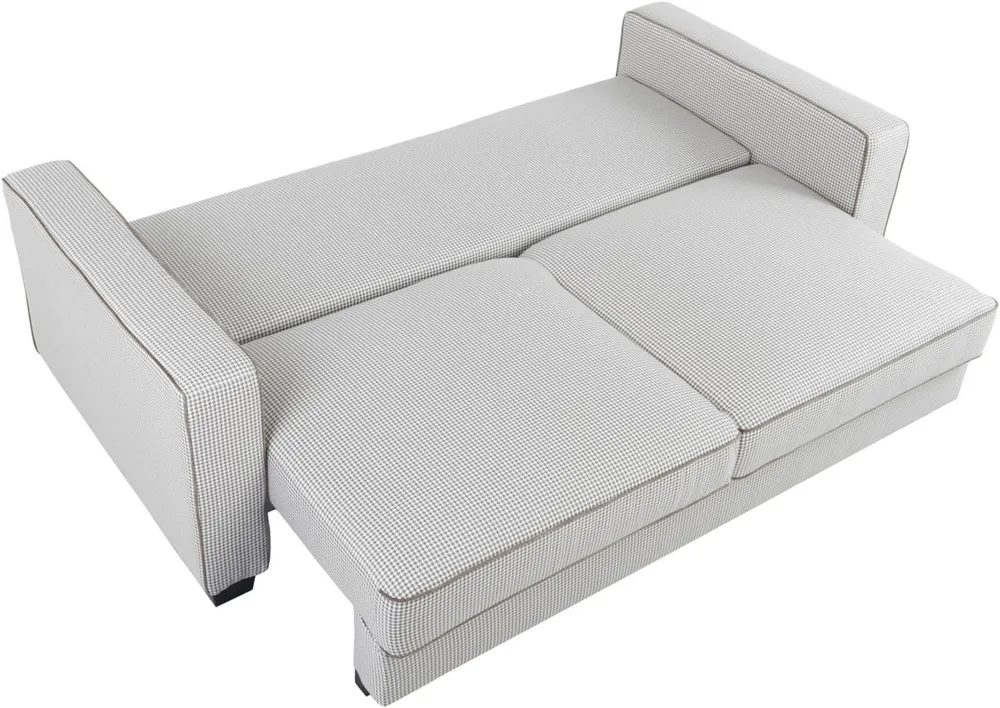 Trzyosobowa sofa Vini z funkcją spania i pojemnikiem 