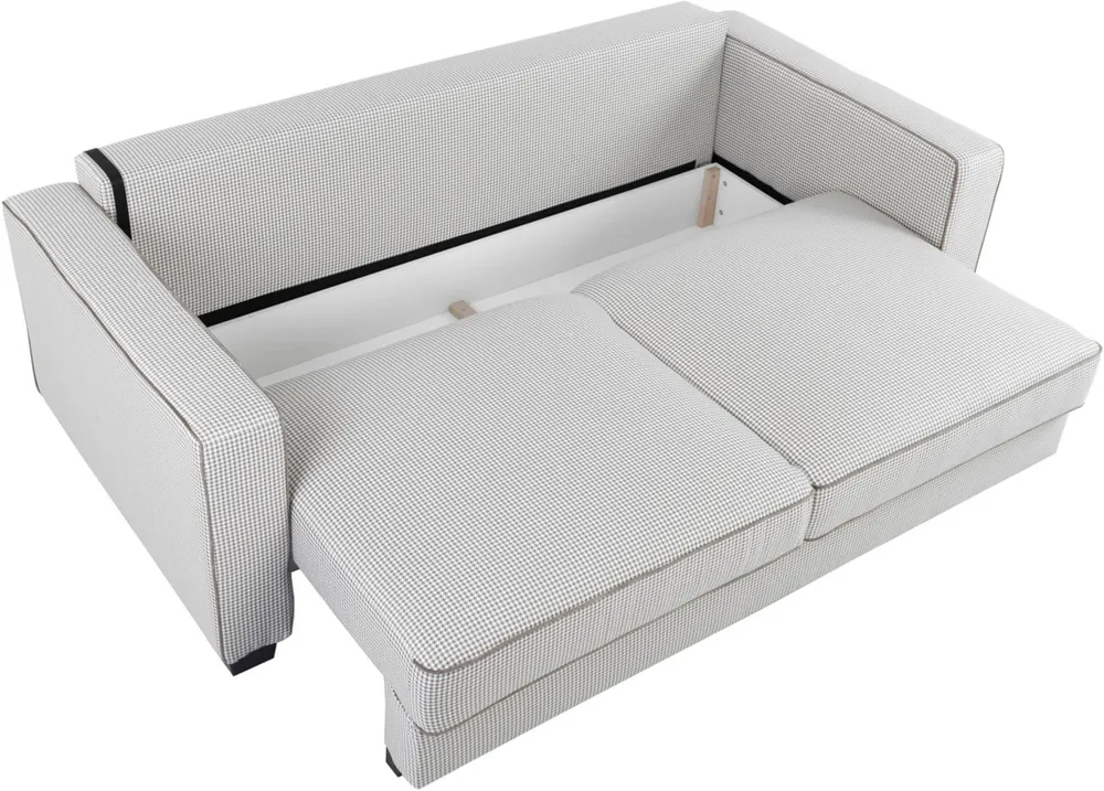 Trzyosobowa sofa Vini z funkcją spania i pojemnikiem 