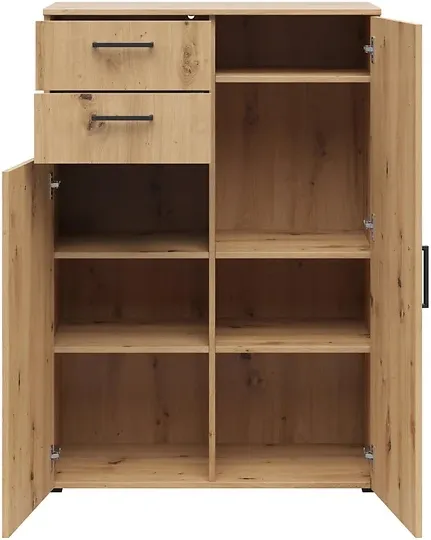 Komoda MultiDo 80 cm s 2 zásuvkami a 2 skříňkami