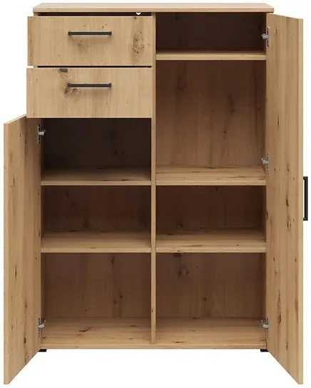Komoda MultiDo 80 cm se 2 zásuvkami a 2 skříňkami