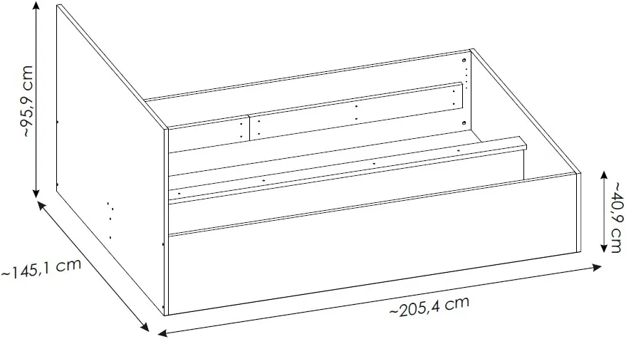 Łóżko 140 Fano