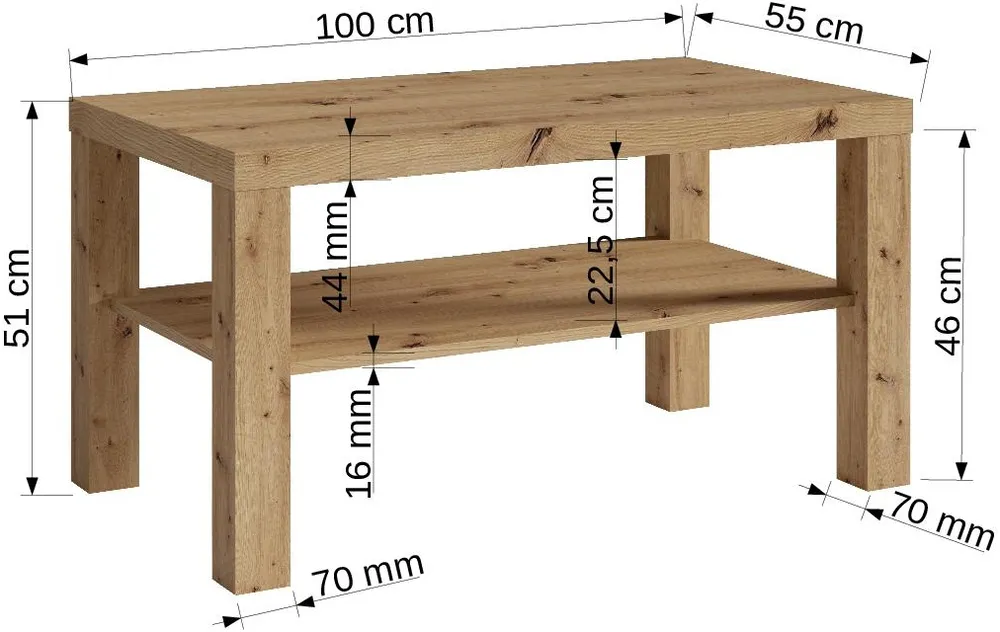 Stolik Gomez 100x55