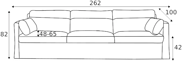 Sofa 4-osobowa Sara