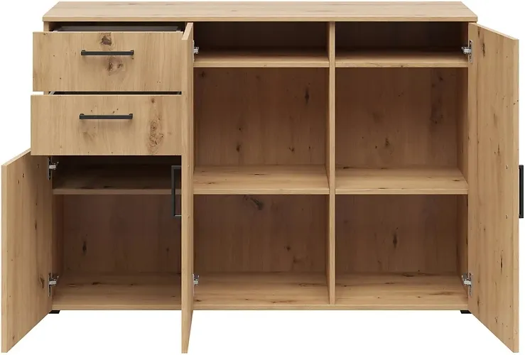 Komoda MultiDo 120 cm z 2 szafkami i 2 szufladami