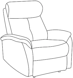 Křeslo Korfu s funkcí manuální relaxace