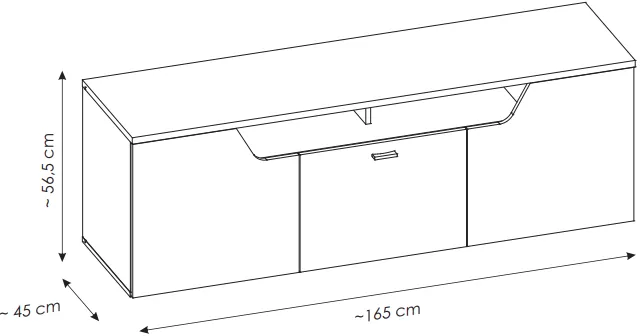 TV stolík Cut out