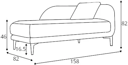 Szezlong prawy Jenny