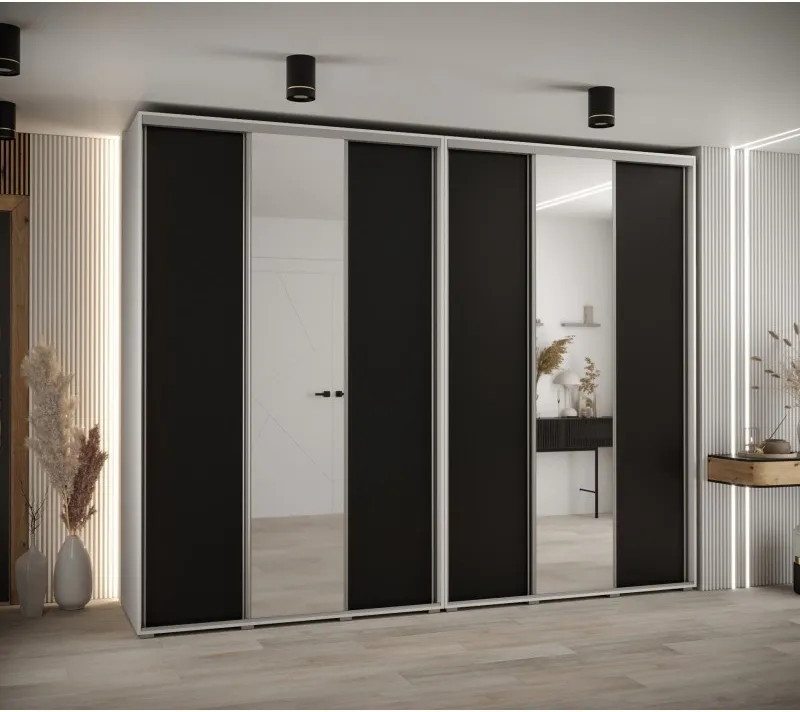 Vysoká šatní skříň s posuvnými dveřmi Davos 3 300, hloubka 60 cm, výška 235,2 cm