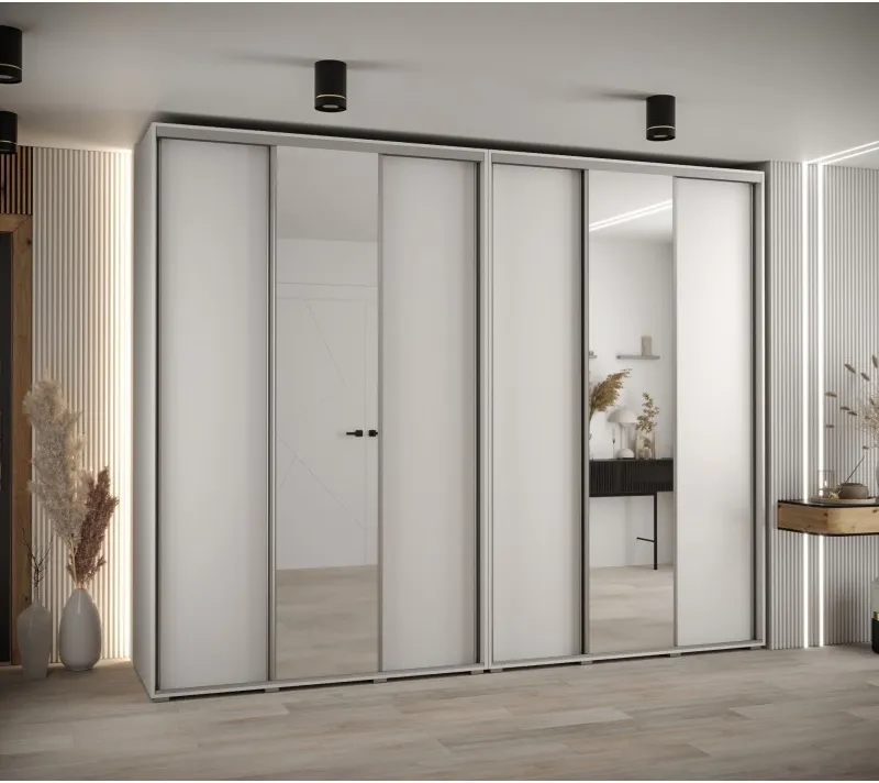 Vysoká šatní skříň s posuvnými dveřmi Davos 3 300, hloubka 60 cm, výška 235,2 cm