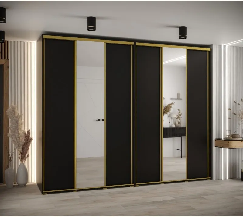 Vysoká šatní skříň s posuvnými dveřmi Davos 3 300, hloubka 60 cm, výška 235,2 cm