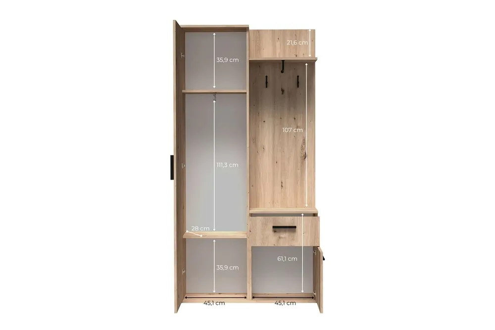Garderoba Lux z lustrem