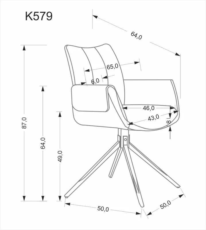 Krzesło obrotowe K579