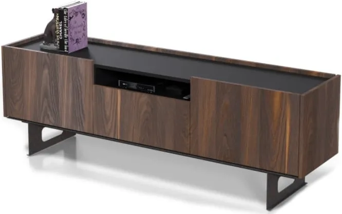 Funkcjonalna szafka rtv z otwartą wnęką do salonu Deco