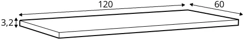 Pracovní deska 120 Sara Line