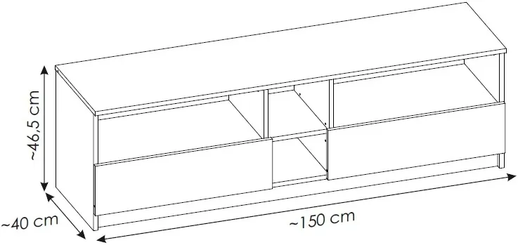 Komoda RTV 2S Fano