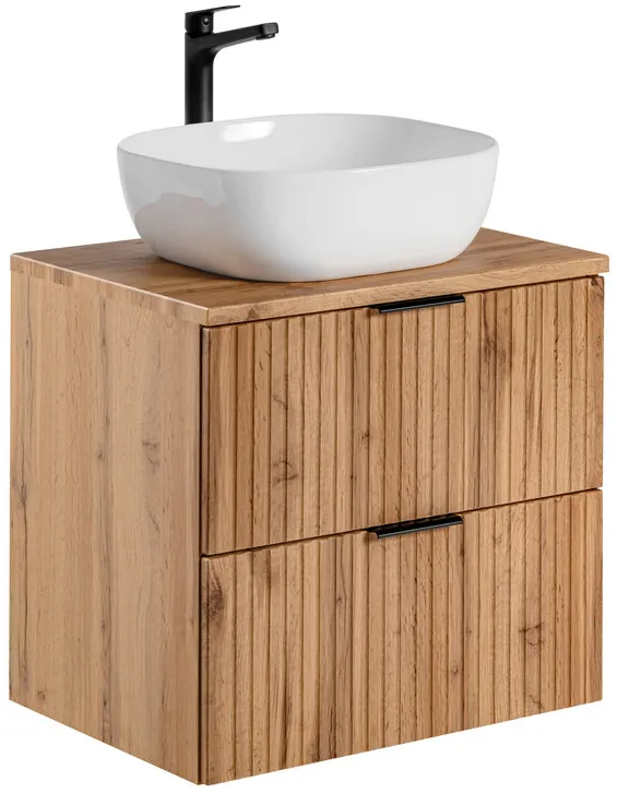 Koupelnový nábytkový set Adel Oak 60 s umyvadlem