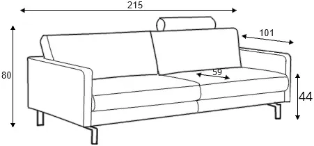 Sofa 3-osobowa Blues
