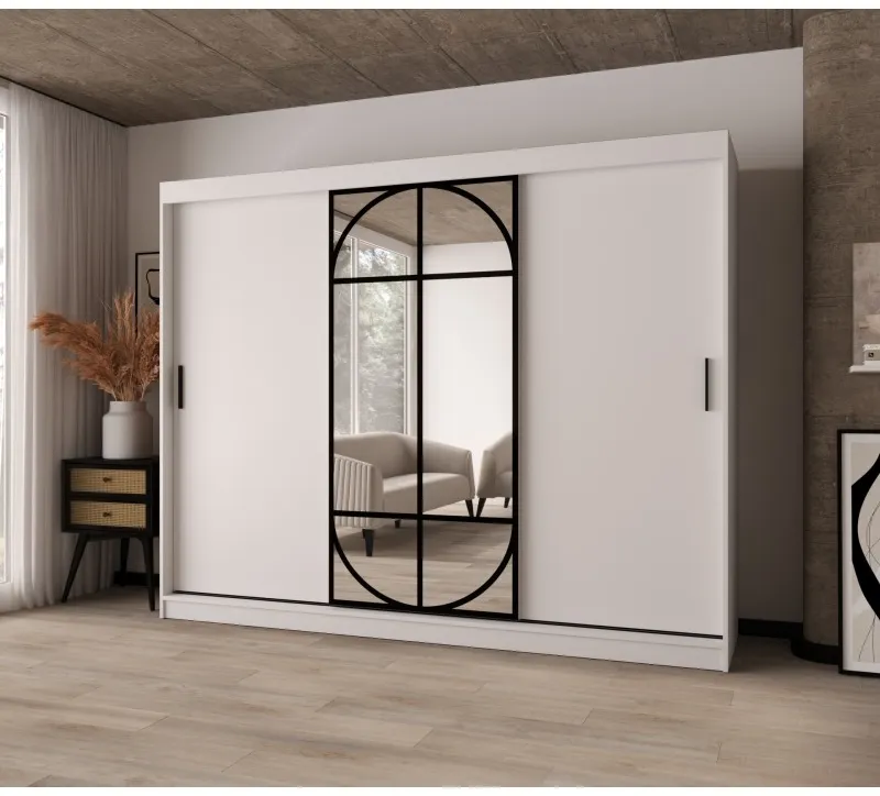 Šatní skříň s posuvnými dveřmi Lugo 250 cm