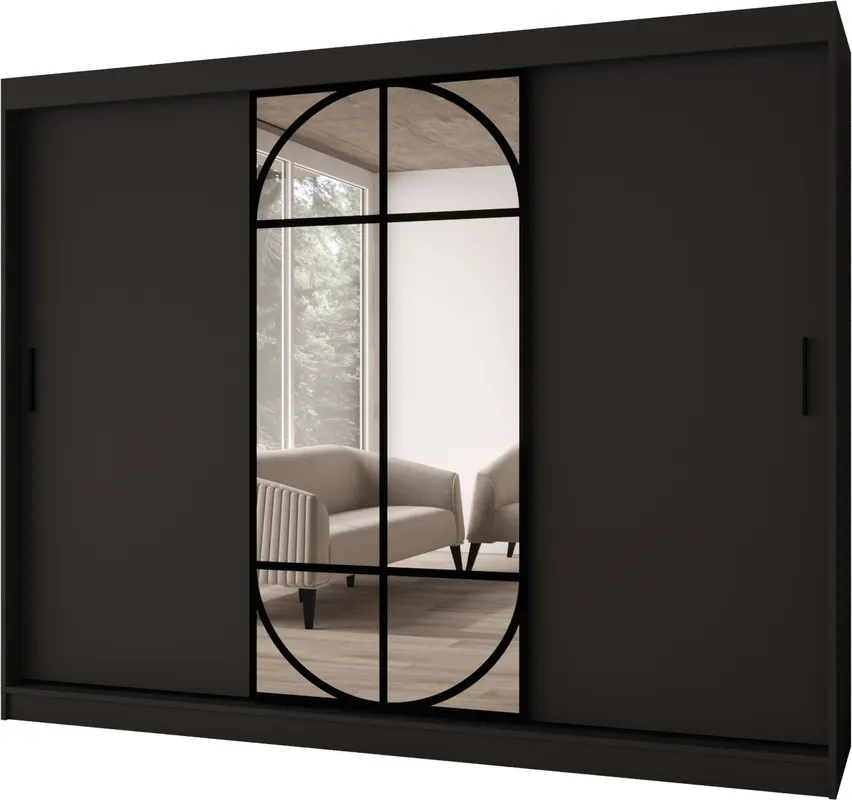 Šatní skříň s posuvnými dveřmi Lugo 250 cm