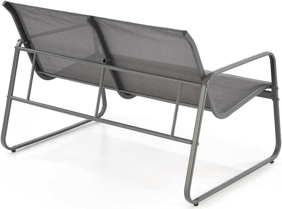 Zestaw ogrodowy CONOR ( sofa + 2x fotel + ława), ciemny popiel / jasny popiel