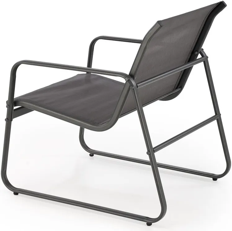 Zestaw ogrodowy CONOR ( sofa + 2x fotel + ława), ciemny popiel / jasny popiel