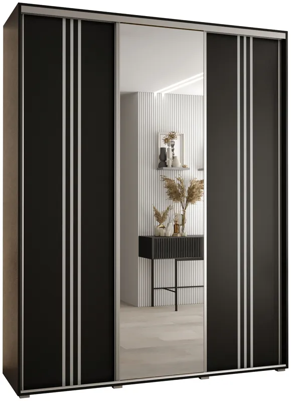 Skriňa s posuvnými dverami so zrkadlom Davos 7 190 cm 45 cm
