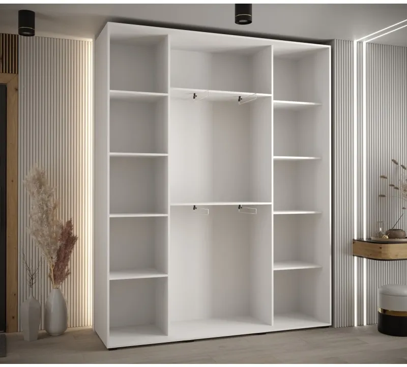 Skriňa s posuvnými dverami so zrkadlom Davos 7 190 cm 45 cm