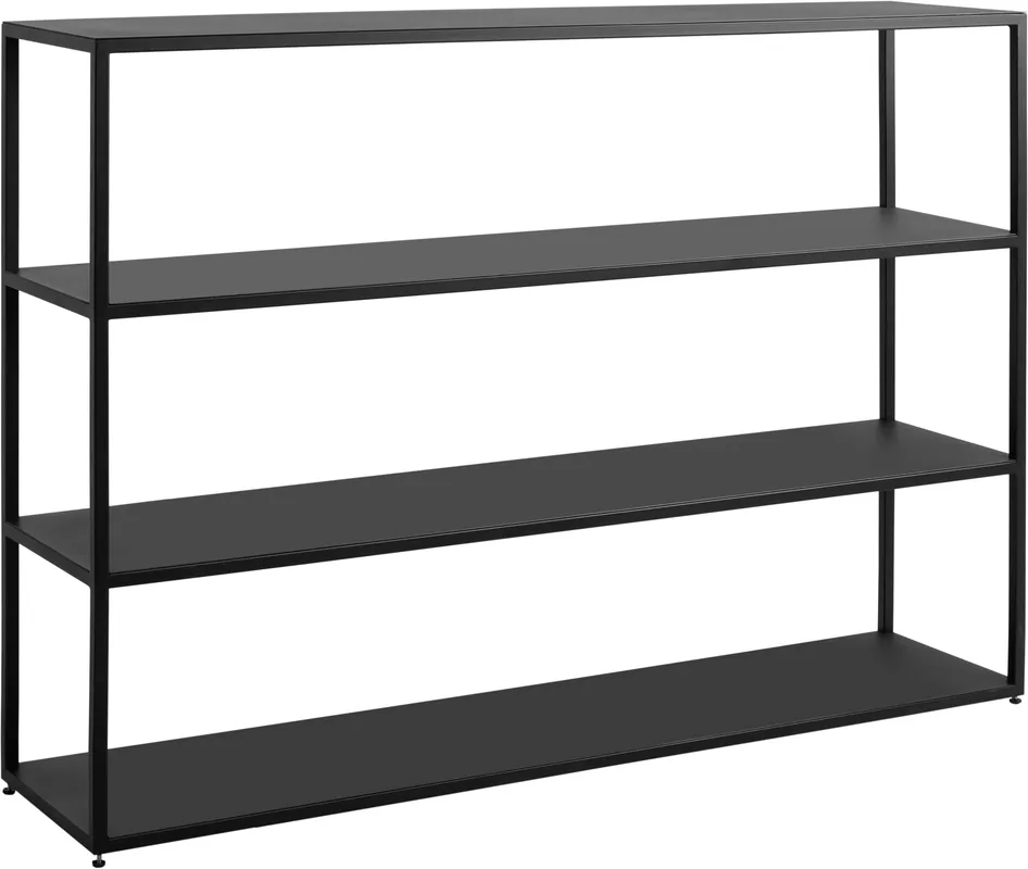 Prostorný kovový regál do obývacího pokoje Hyller 150x110