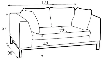 Sofa 2-osobowa Ambient Wood
