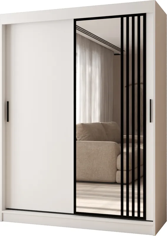 Šatní skříň s posuvnými dveřmi Glossy 180 cm