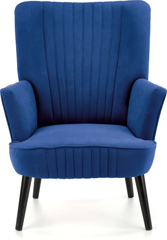 Elegantní čalouněné křeslo s prošíváním do obývacího pokoje Delgado