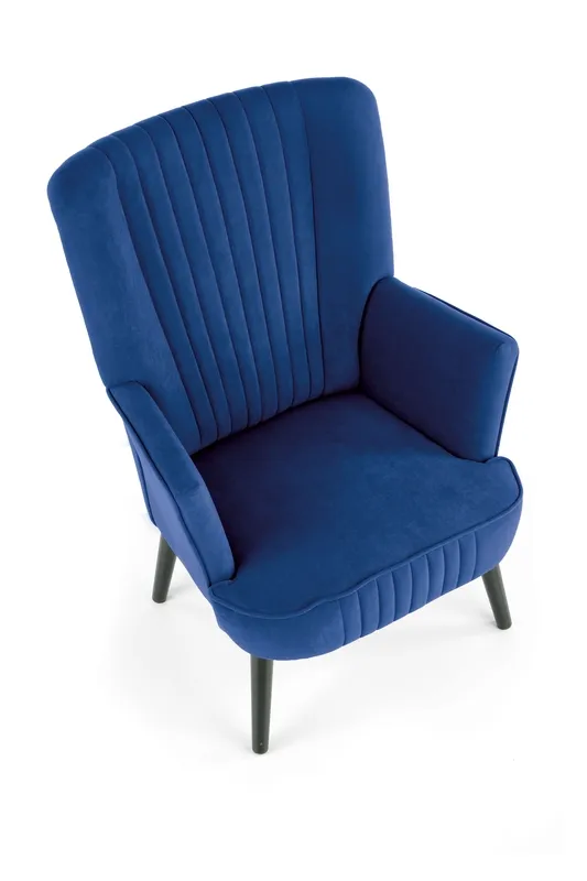 Elegantní čalouněné křeslo s prošíváním do obývacího pokoje Delgado