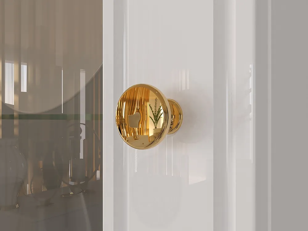Jednodrzwiowa witryna z szufladami do salonu Goldin