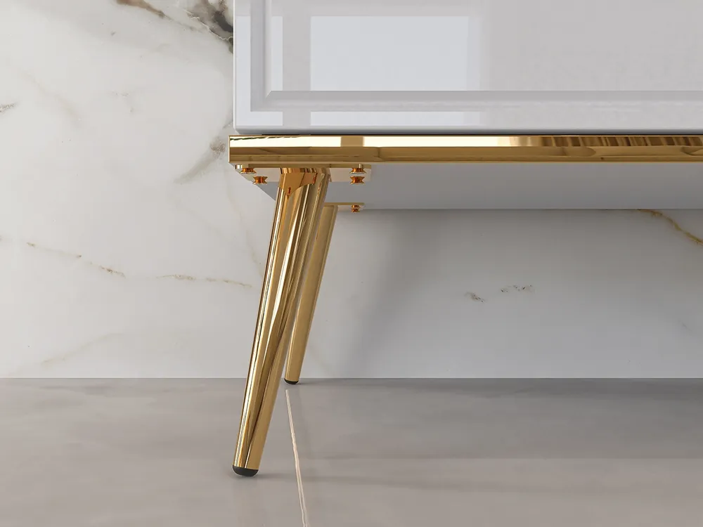 Jednodveřová vitrína se zásuvkami do obývacího pokoje Goldin