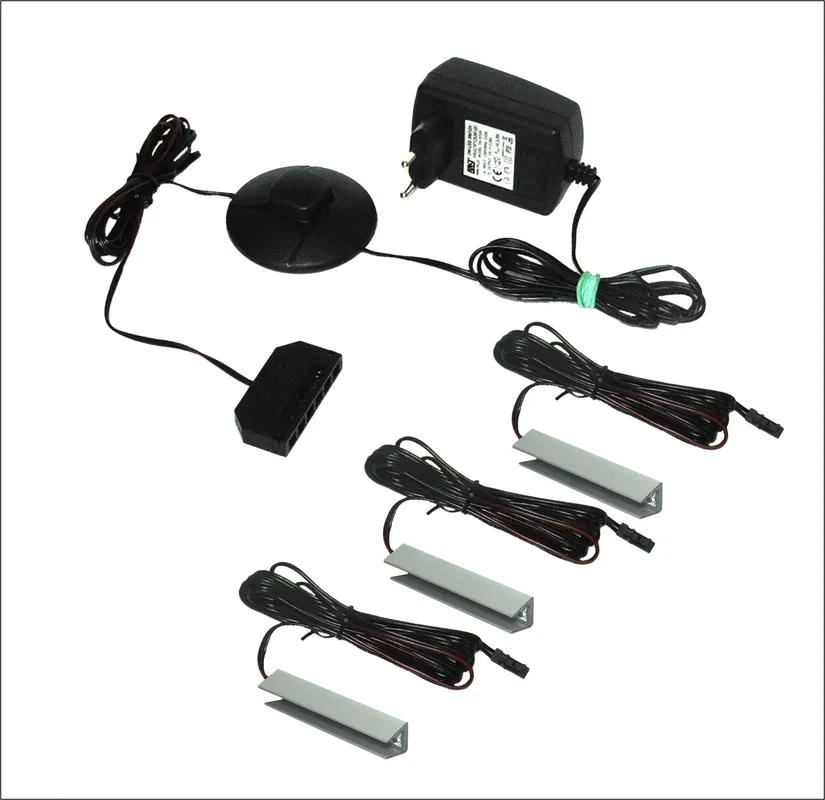 Oświetlenie Led 3x klips do półek szklanych