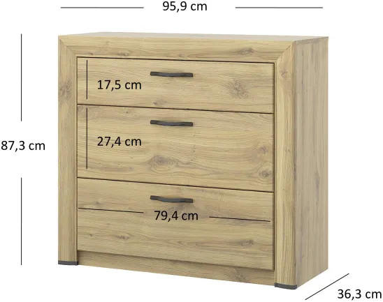 Komoda Sapori se zásuvkami do obývacího pokoje