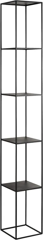 Praktický regál na kovových rámech do obývacího pokoje Tensio Pillar 5F 230x30 cm