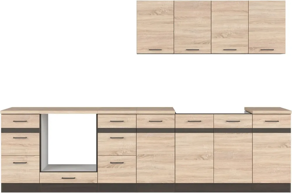 Kuchyňská linka Junona Line 300 cm s pracovní deskou