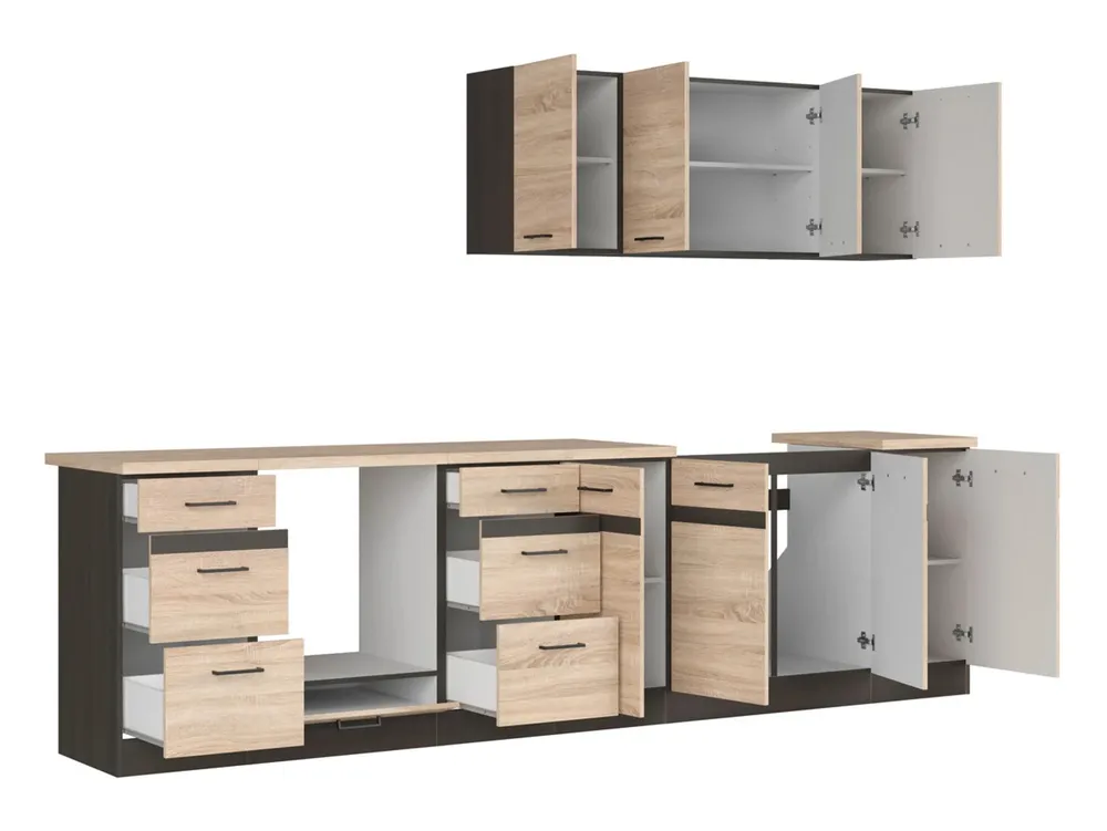 Kuchyňská linka Junona Line 300 cm s pracovní deskou