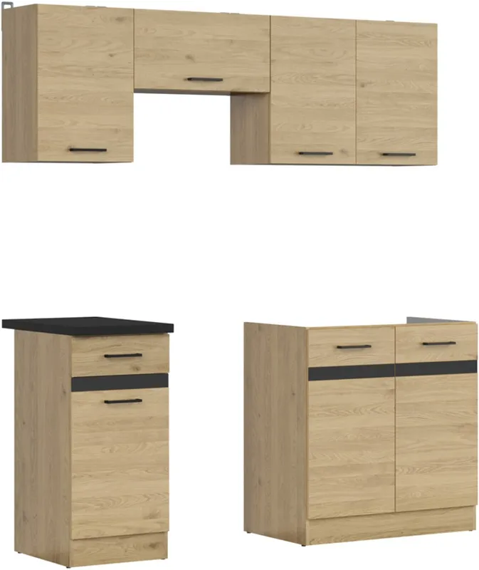 Kuchyňská linka Junona Line 180 cm s pracovní deskou