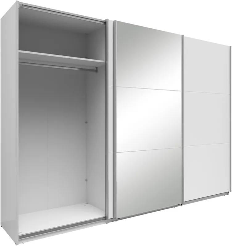 Šatní skříň Neo 300 se zrcadlem bílá