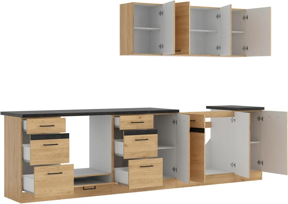 Kuchyňská linka Junona Line 300 cm s pracovní deskou