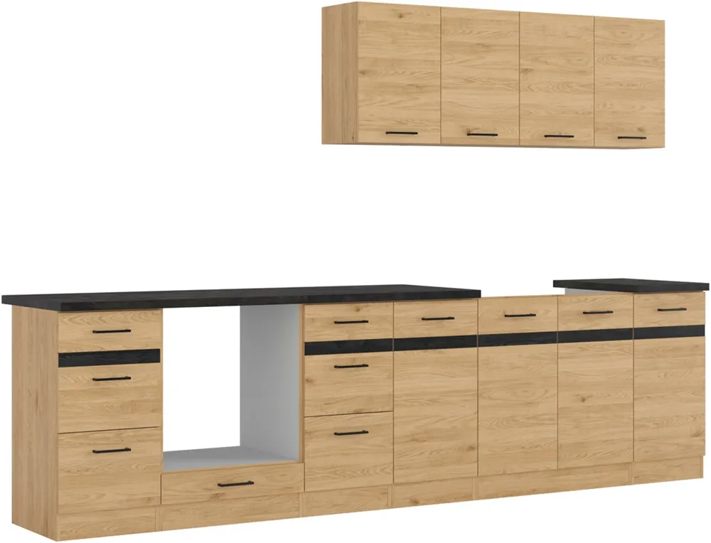 Kuchyňská linka Junona Line 300 cm s pracovní deskou