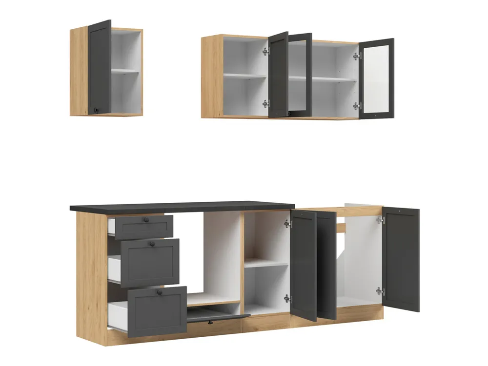 Kuchyňská linka Junona Line 220 cm s pracovní deskou
