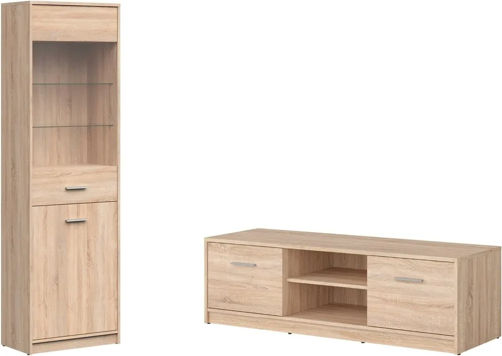 Sestava Nepo Plus vitrína a TV stolek