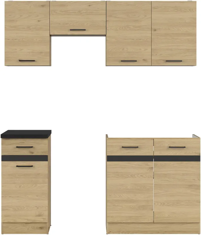 Kuchyňská linka Junona Line 170 cm s pracovní deskou