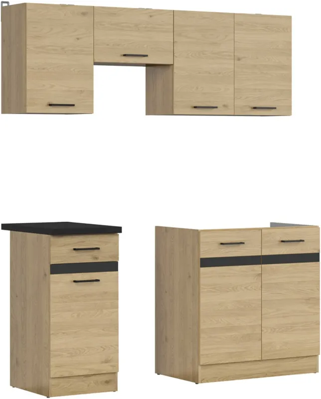 Kuchyňská linka Junona Line 170 cm s pracovní deskou