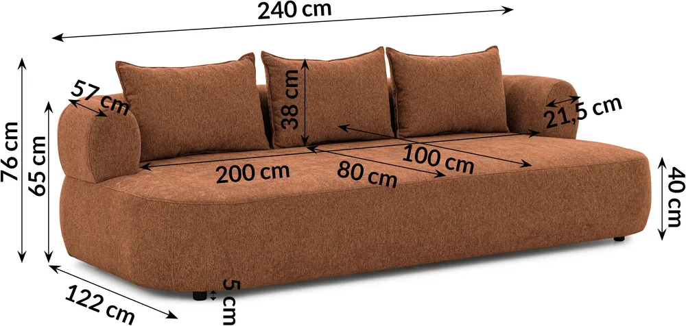 Sofa 4-osobowa Ferro