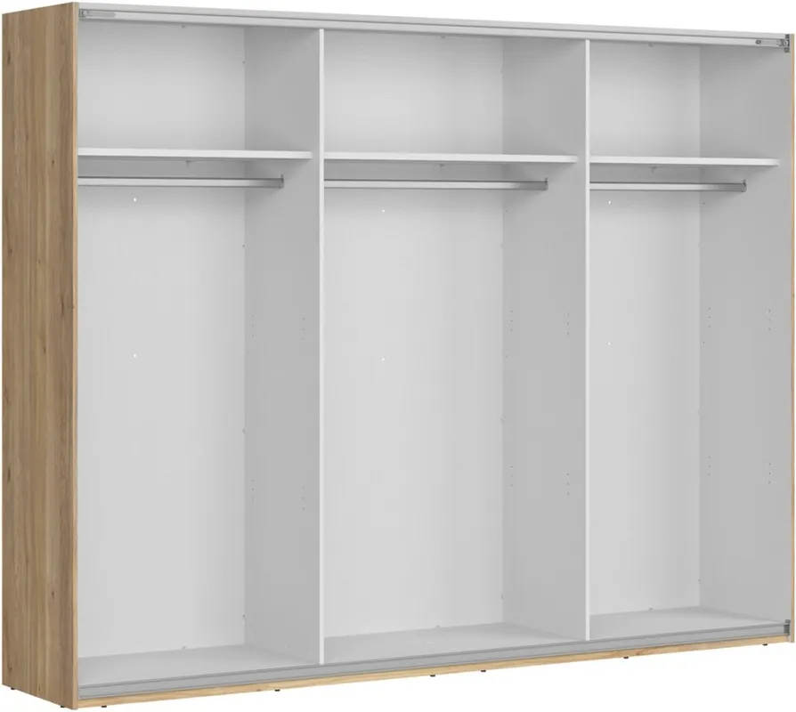 Šatní skříň Glamour posuvná se zrcadlem 270