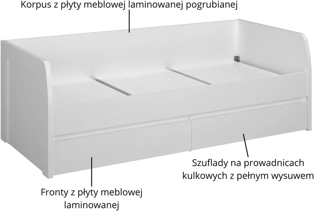 Łóżko Erden 90